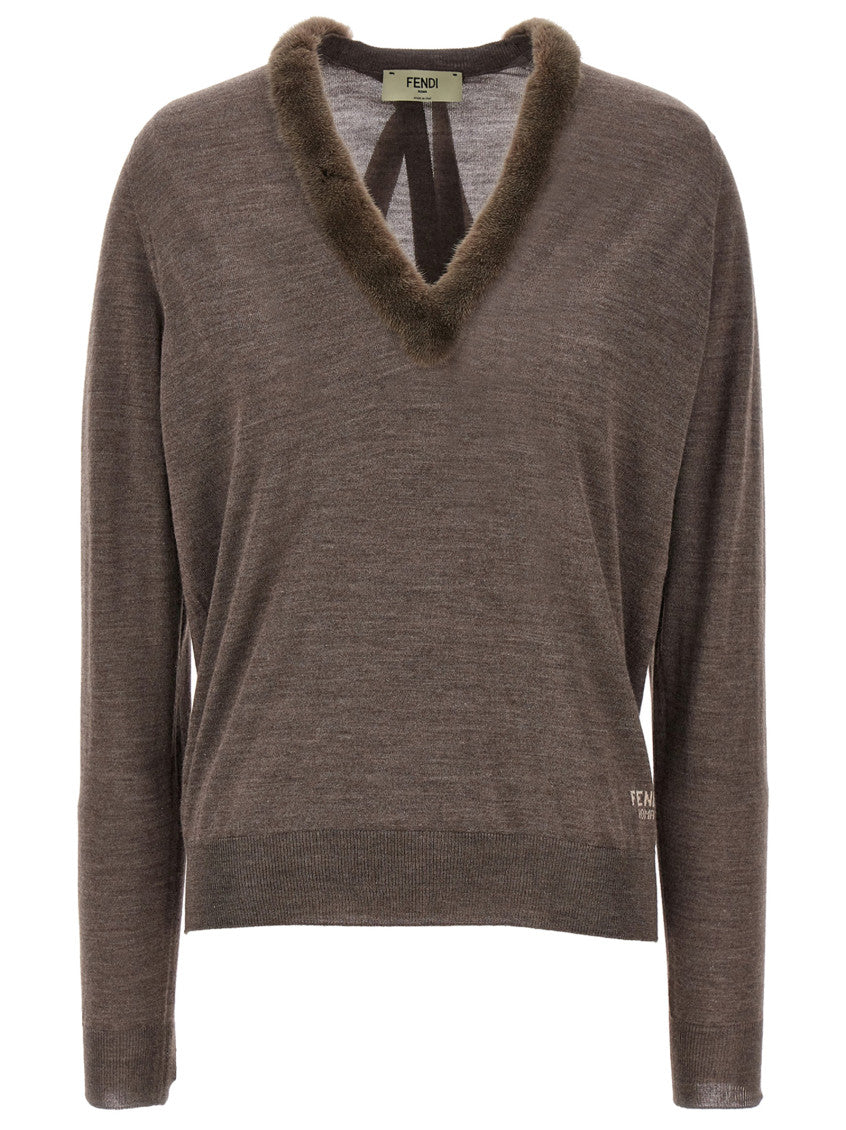 Grey Mink sweater 1