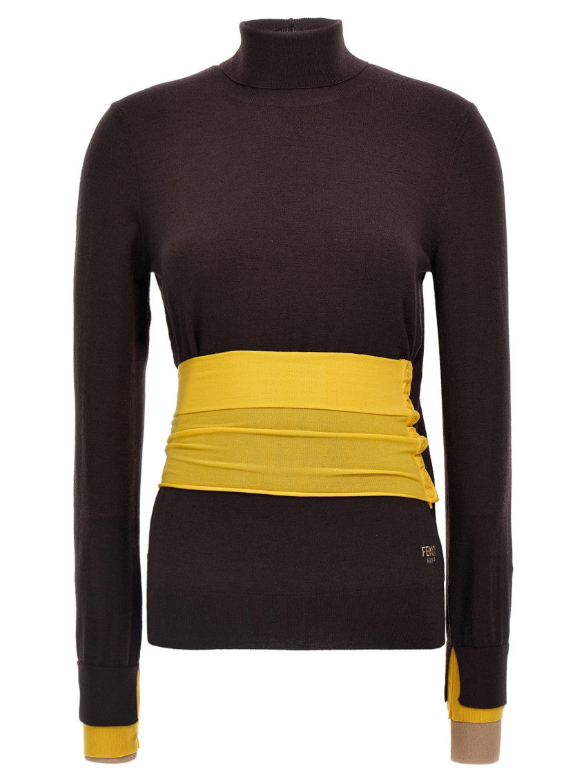 Purple Wool turtleneck sweater 1