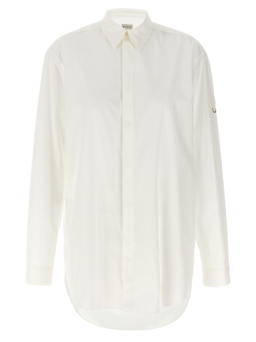 White Cotton Poplin Shirt 1