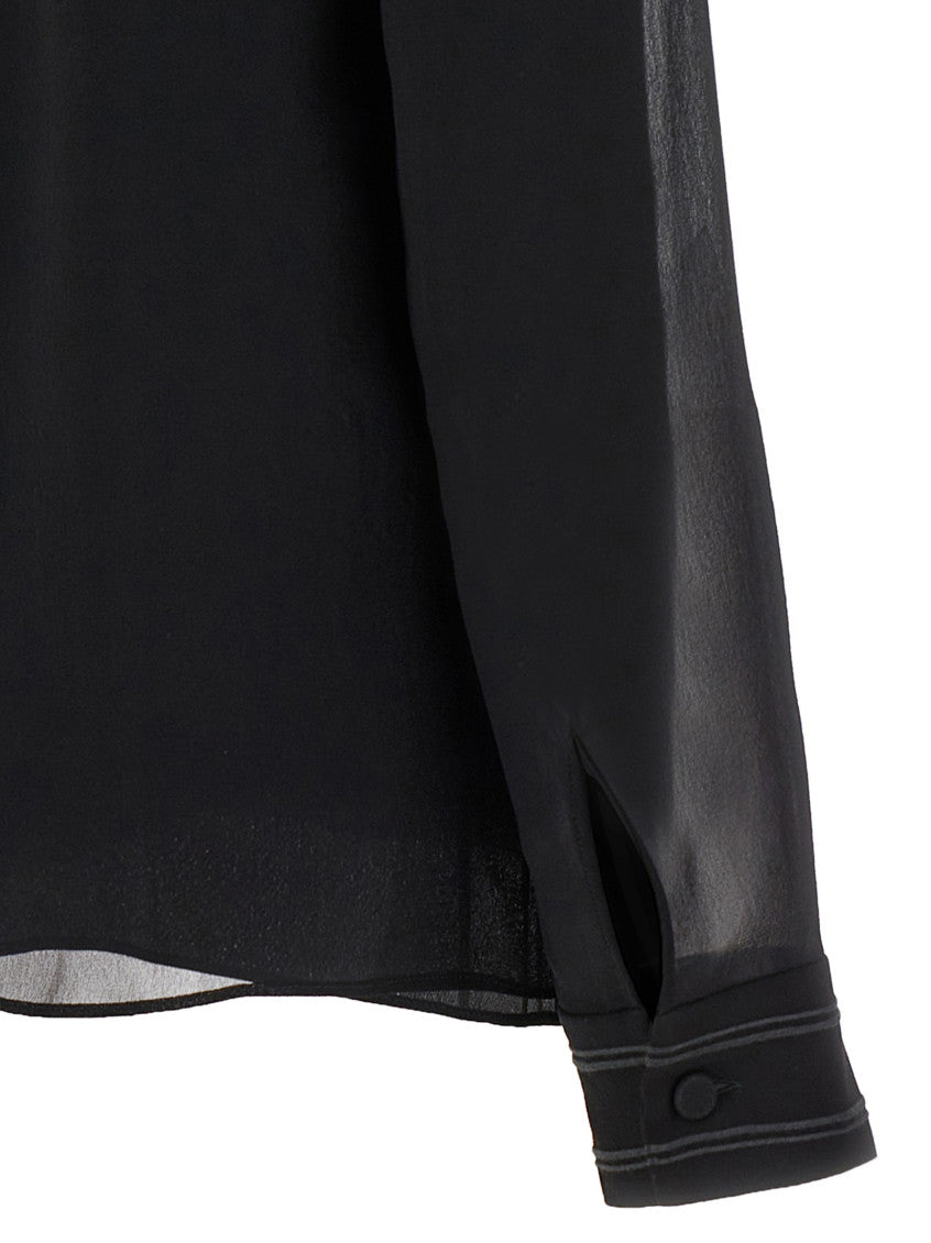 Black Georgette blouse 4