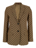 Beige Single-breasted Jacket 1