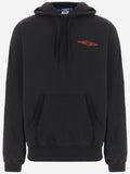Black Embroidery Print Hoodie 1