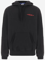 Black Embroidery Print Hoodie 1