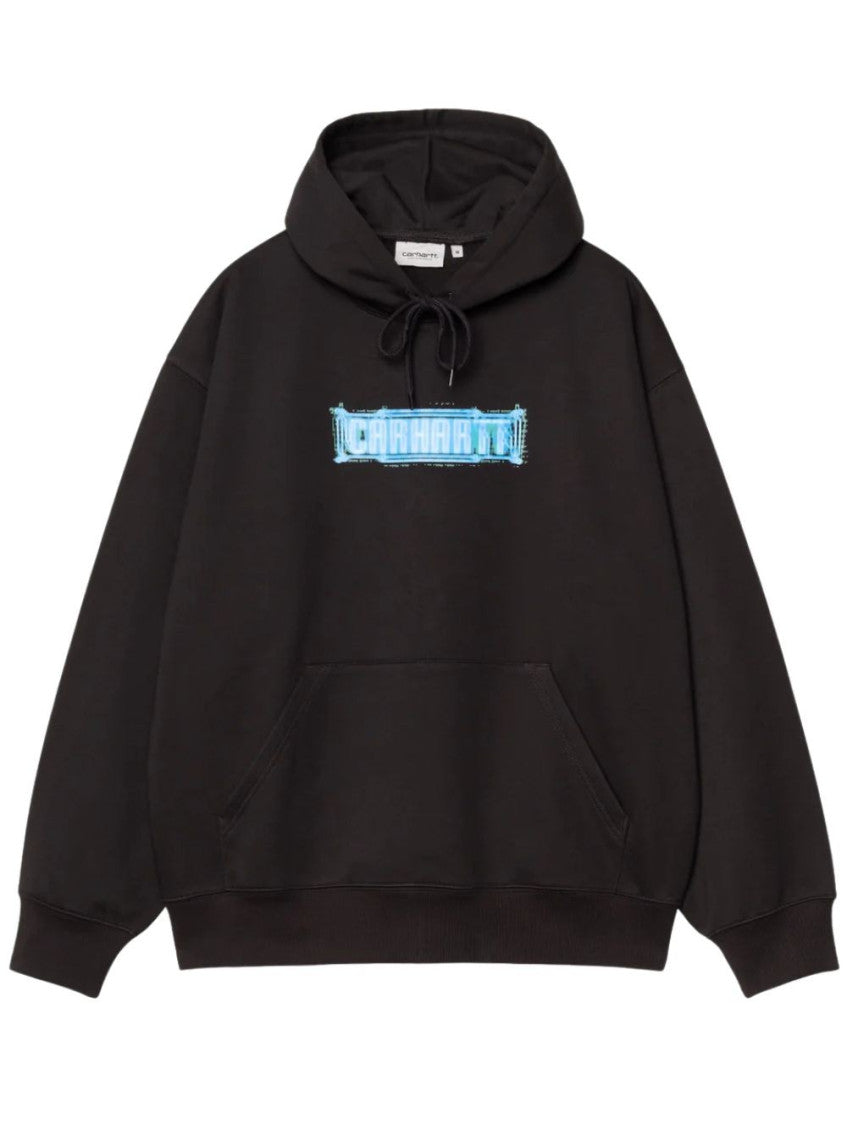 Black Graphic Logo Hoodie 2