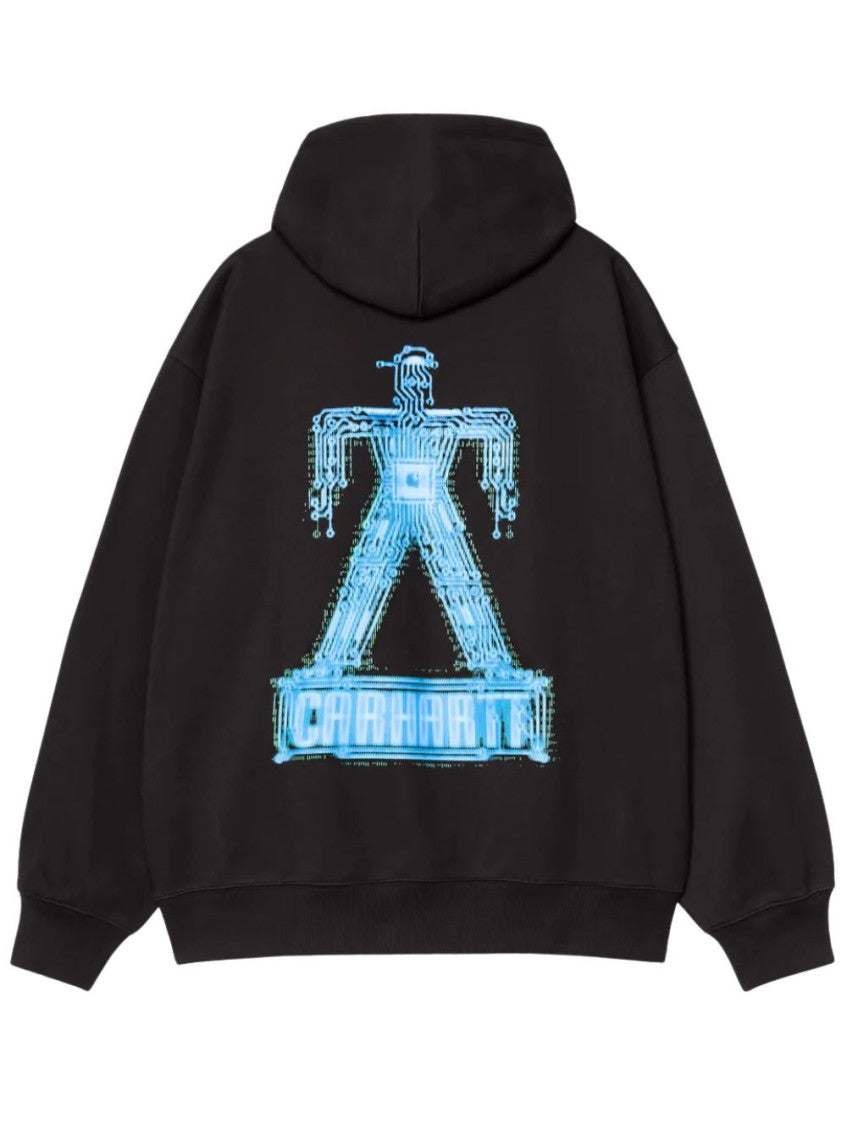Black Graphic Logo Hoodie 3