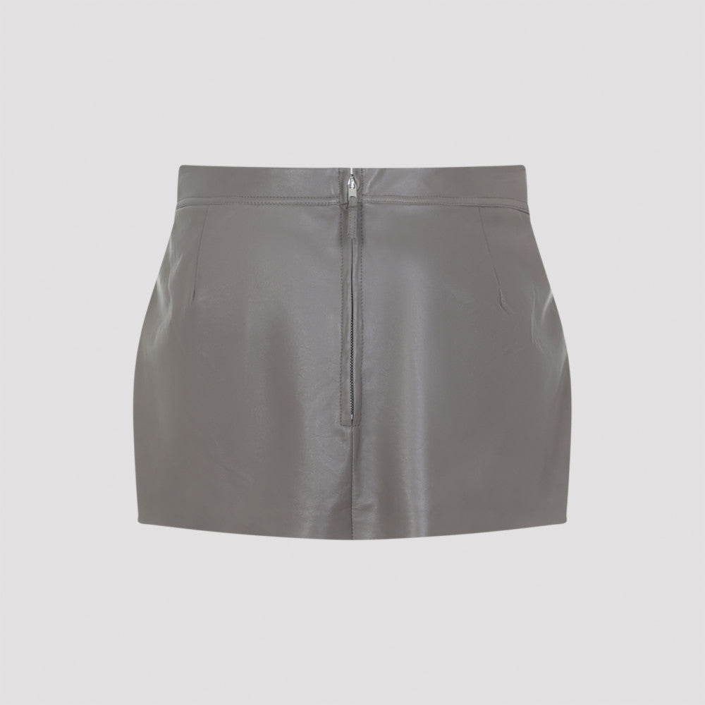 Brown Leather Skirt 4