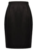 Black Satin skirt 1