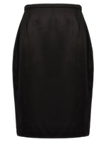 Black Satin skirt 1