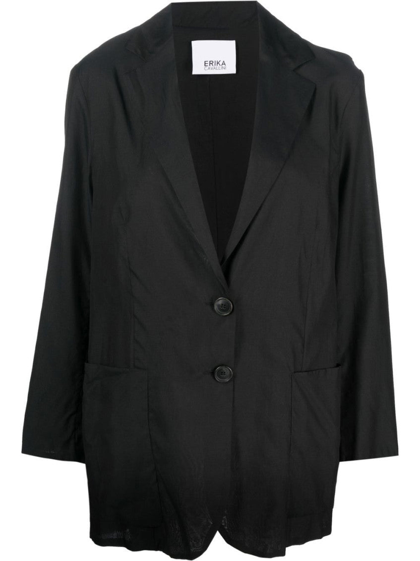 Black Single Breasted Blazer 1