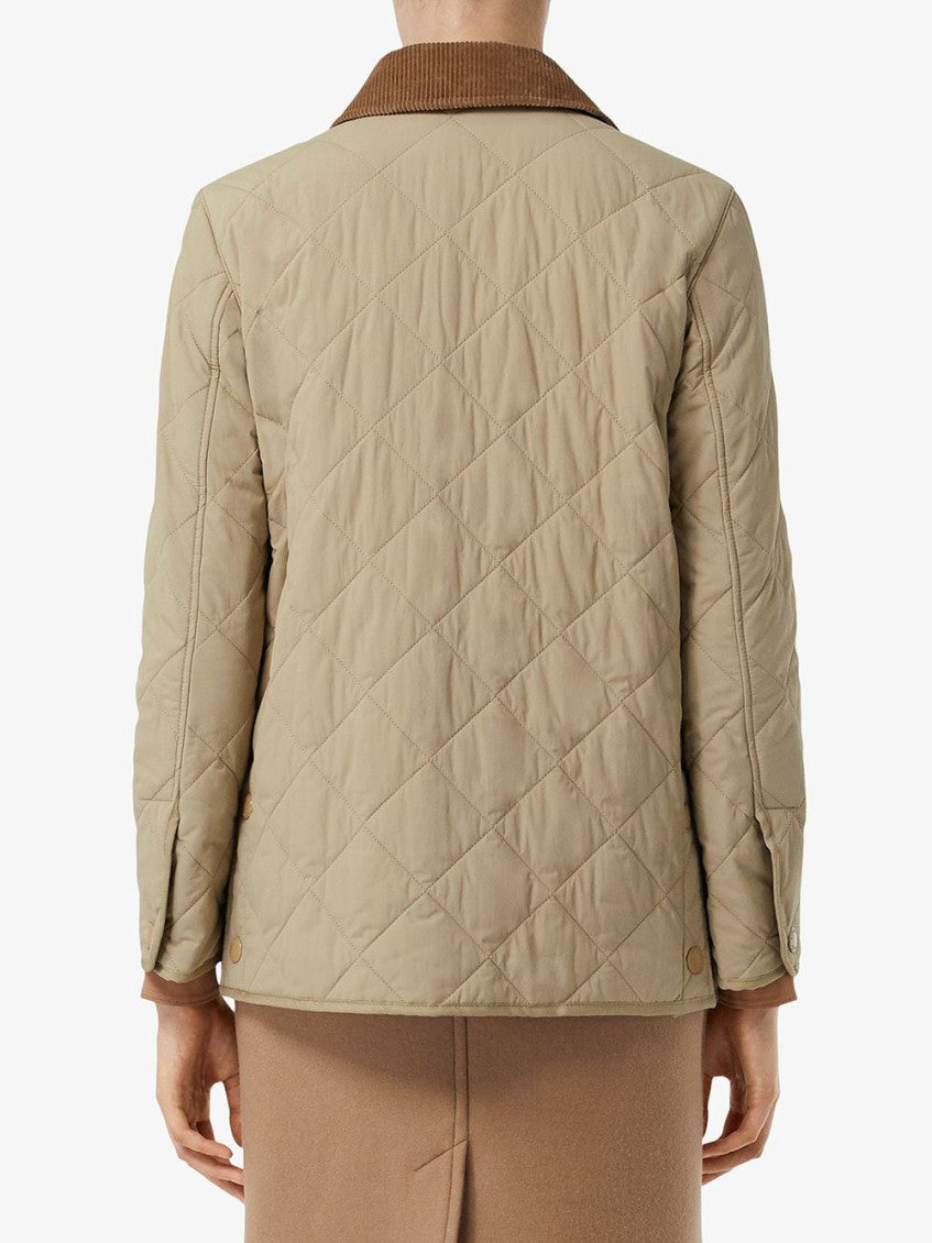 Beige Quilted Short Jacket 3