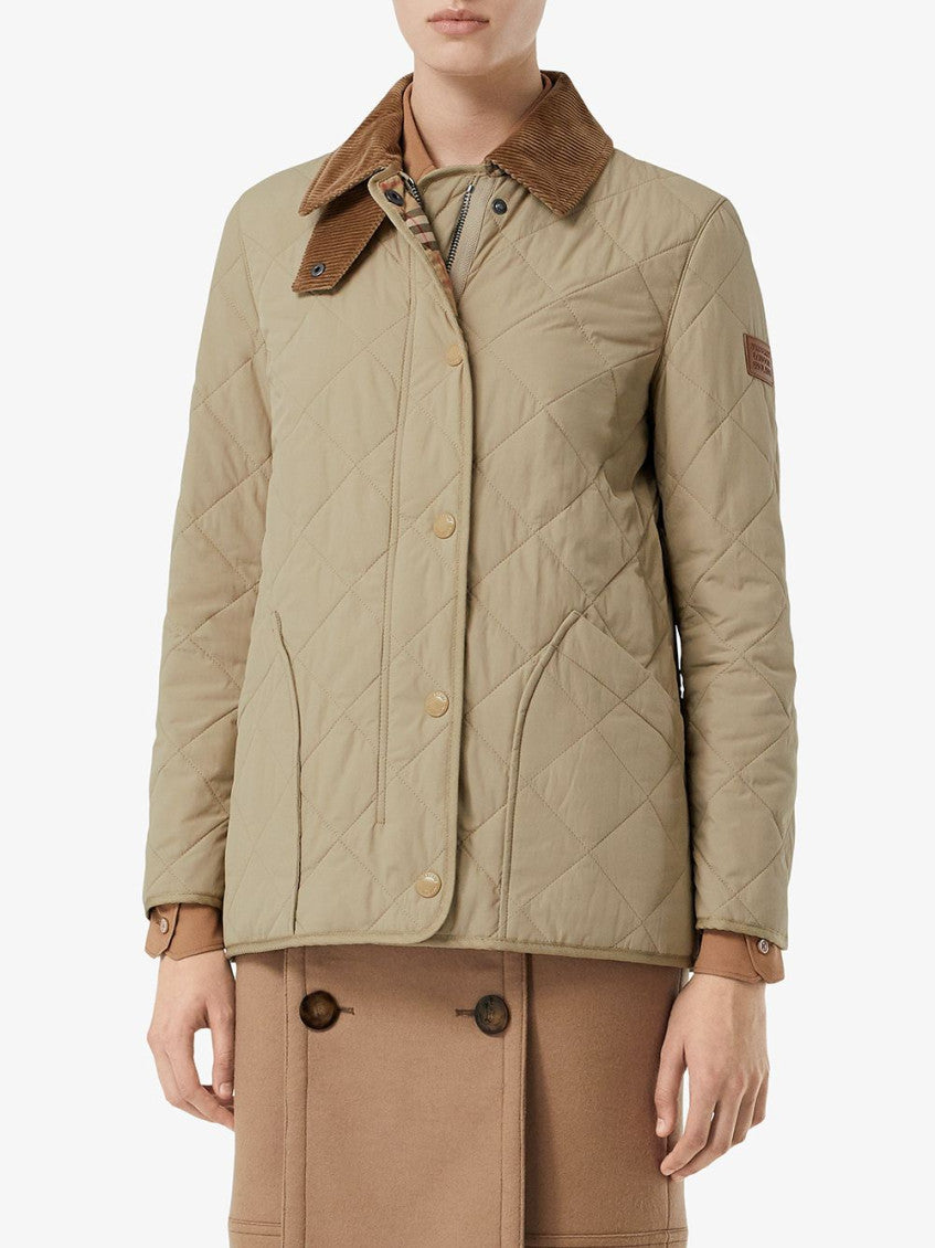 Beige Quilted Short Jacket 4