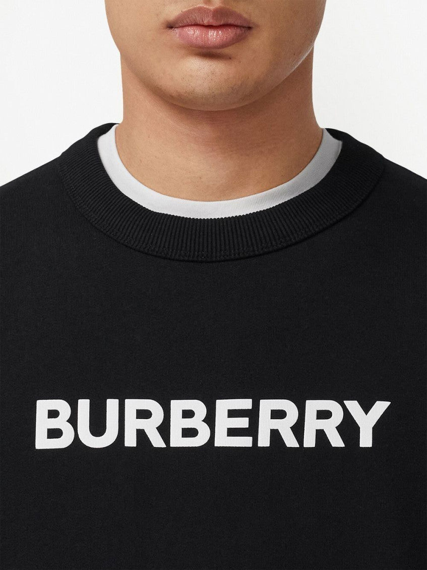 Black Logo Cotton Sweatshirt 2