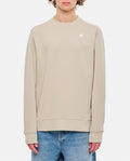 Beige Logo Patch Sweatshirt 1