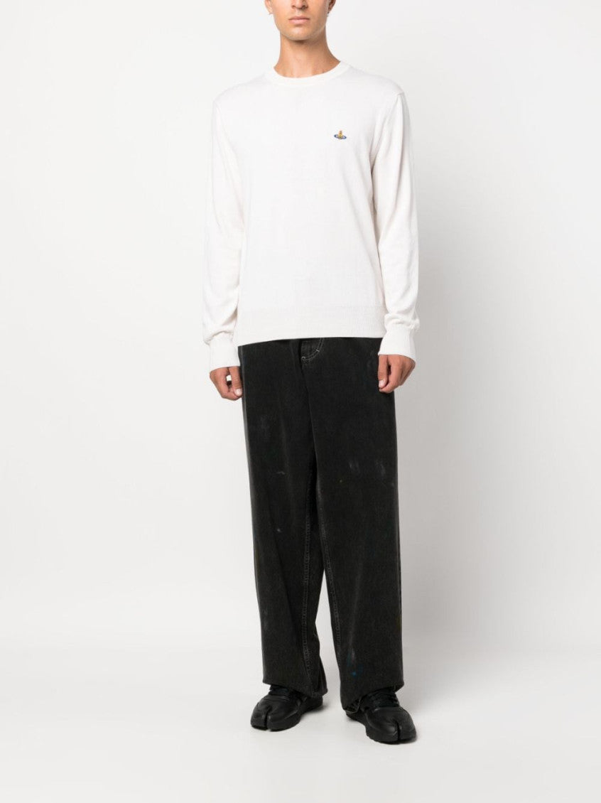 Off White Logo Detail Jumper 2