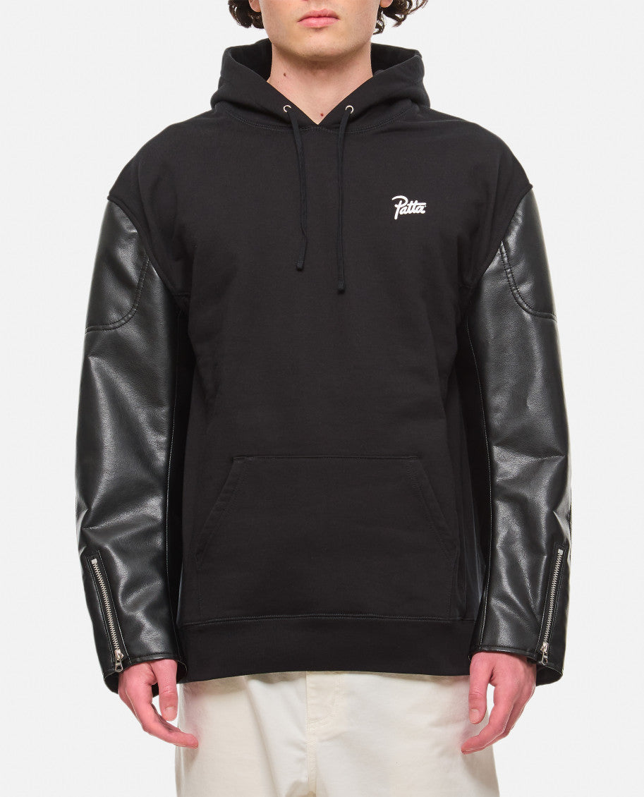 Black Cotton Hoodie 1