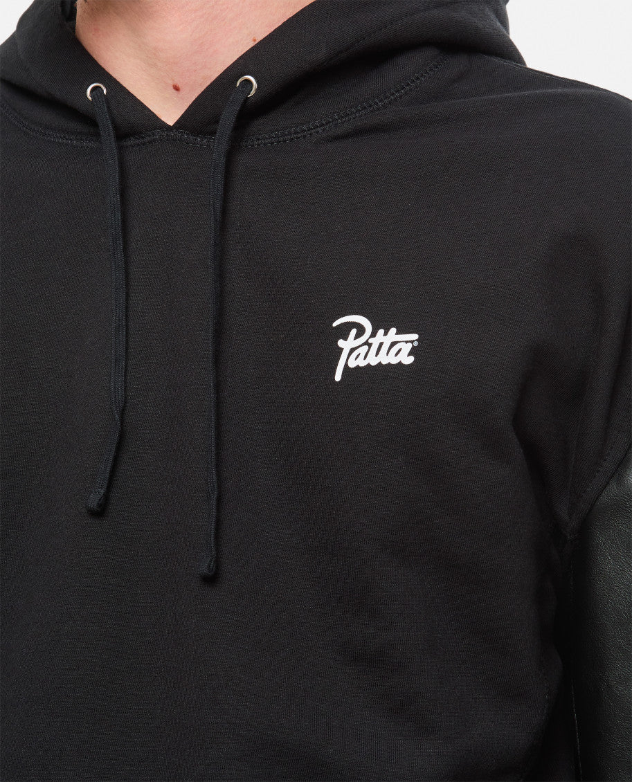 Black Cotton Hoodie 5