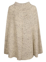Beige Ribbed-knit Wool Skirt 1