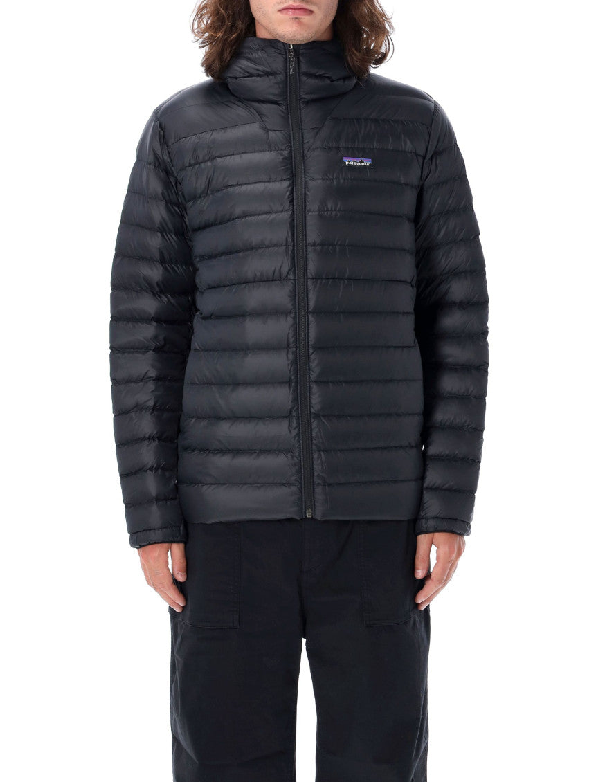 Black Padded Hooded Jacket 1