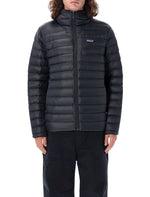 Black Padded Hooded Jacket 1
