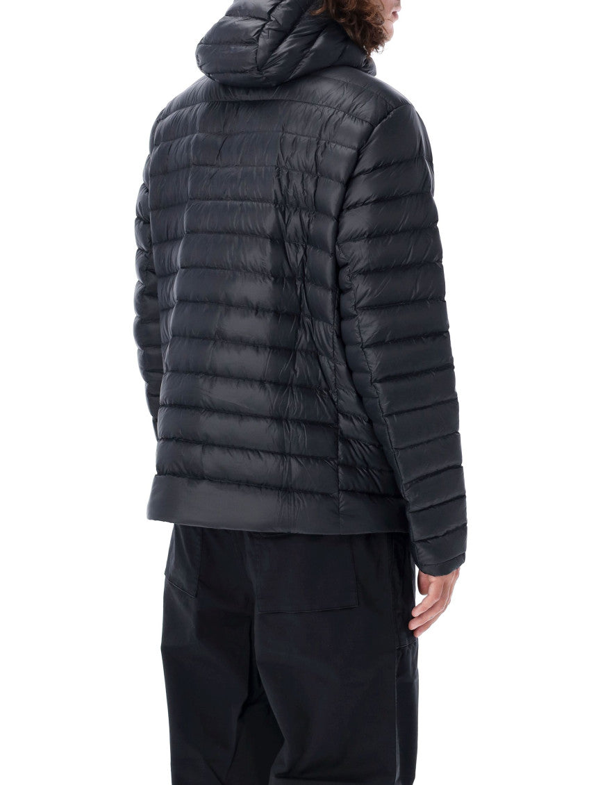 Black Padded Hooded Jacket 2