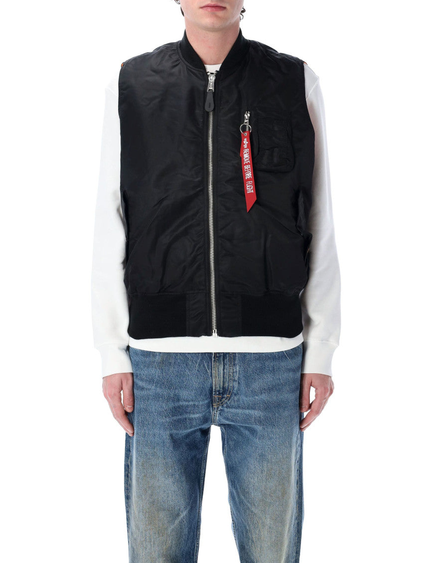Black Nylon Vest 1