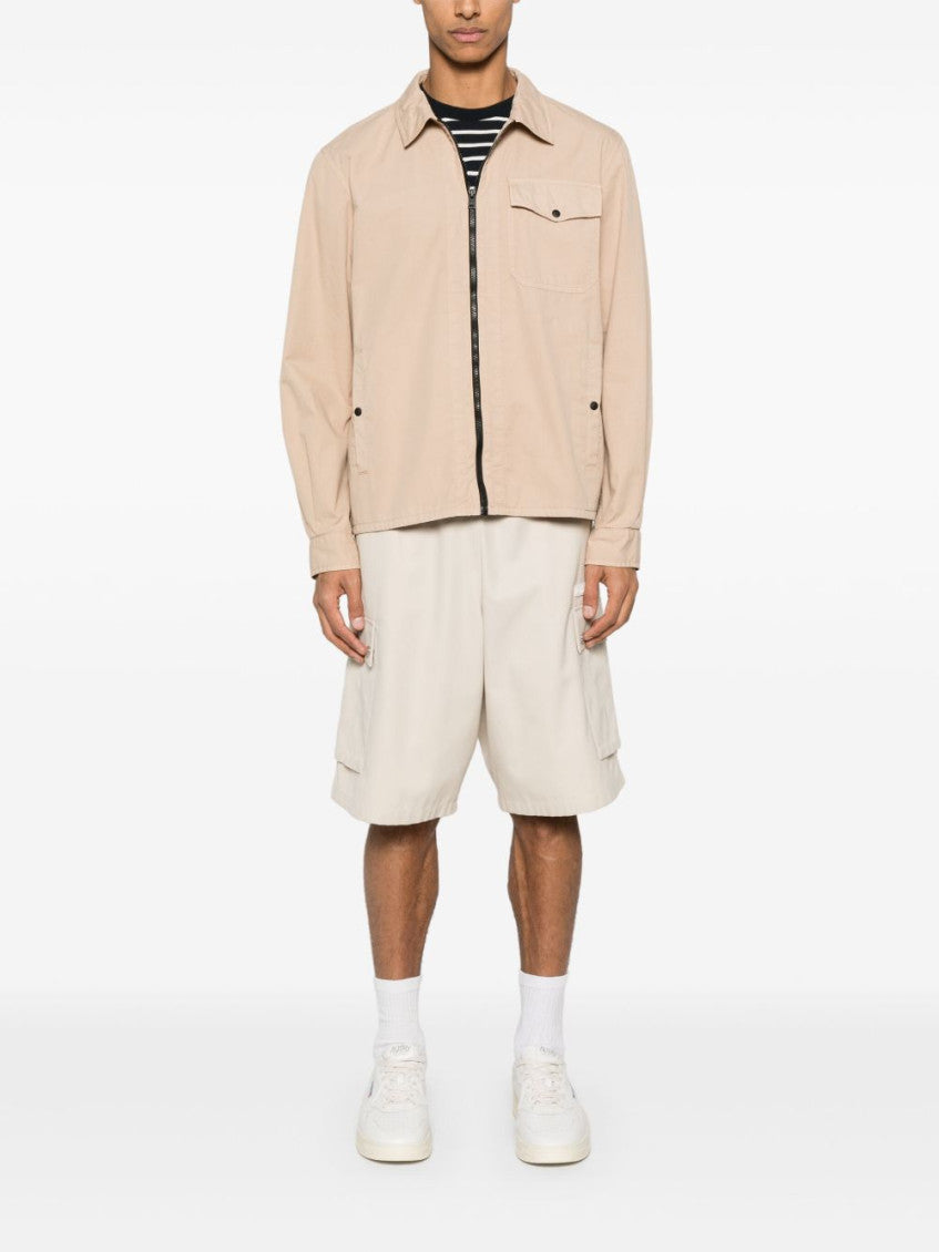 Natural Gabardine-Weave Overshirt 2
