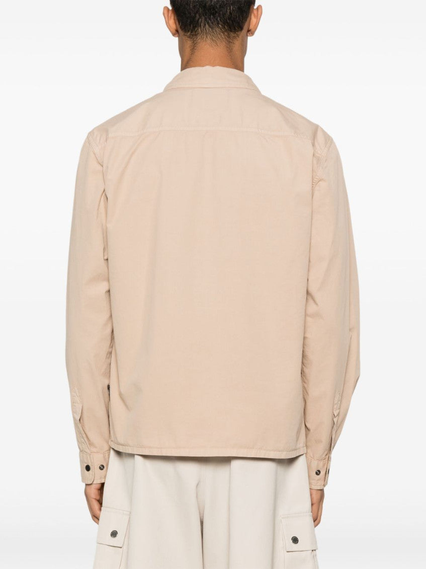 Natural Gabardine-Weave Overshirt 3