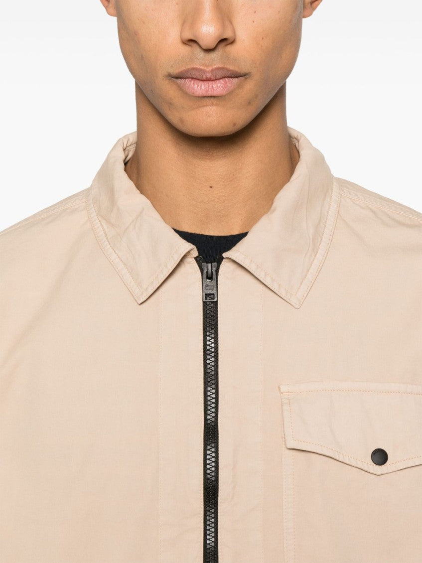 Natural Gabardine-Weave Overshirt 5