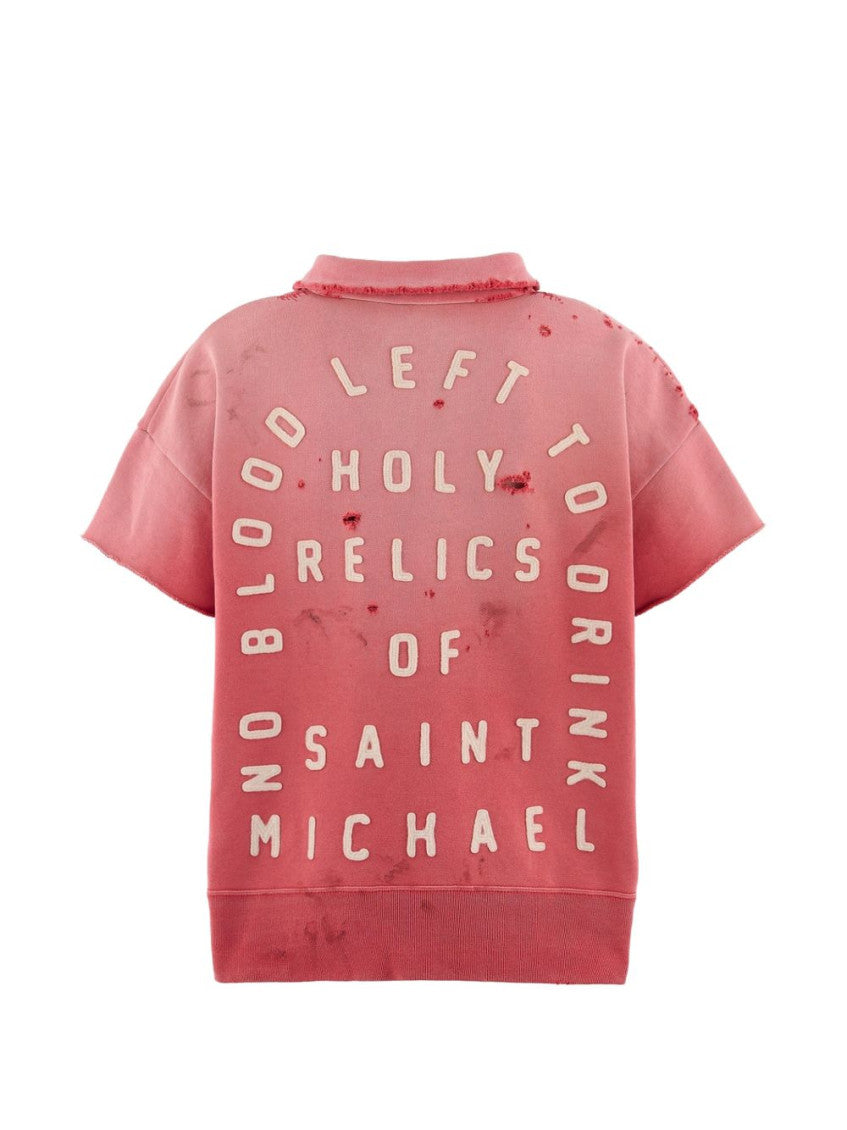 Red Short Sleeves Sweatshirt 2