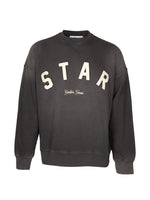Black Graphic Crew Neck Sweatshirt 1