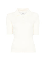 Beige Solid Shirt Collar Polo 1