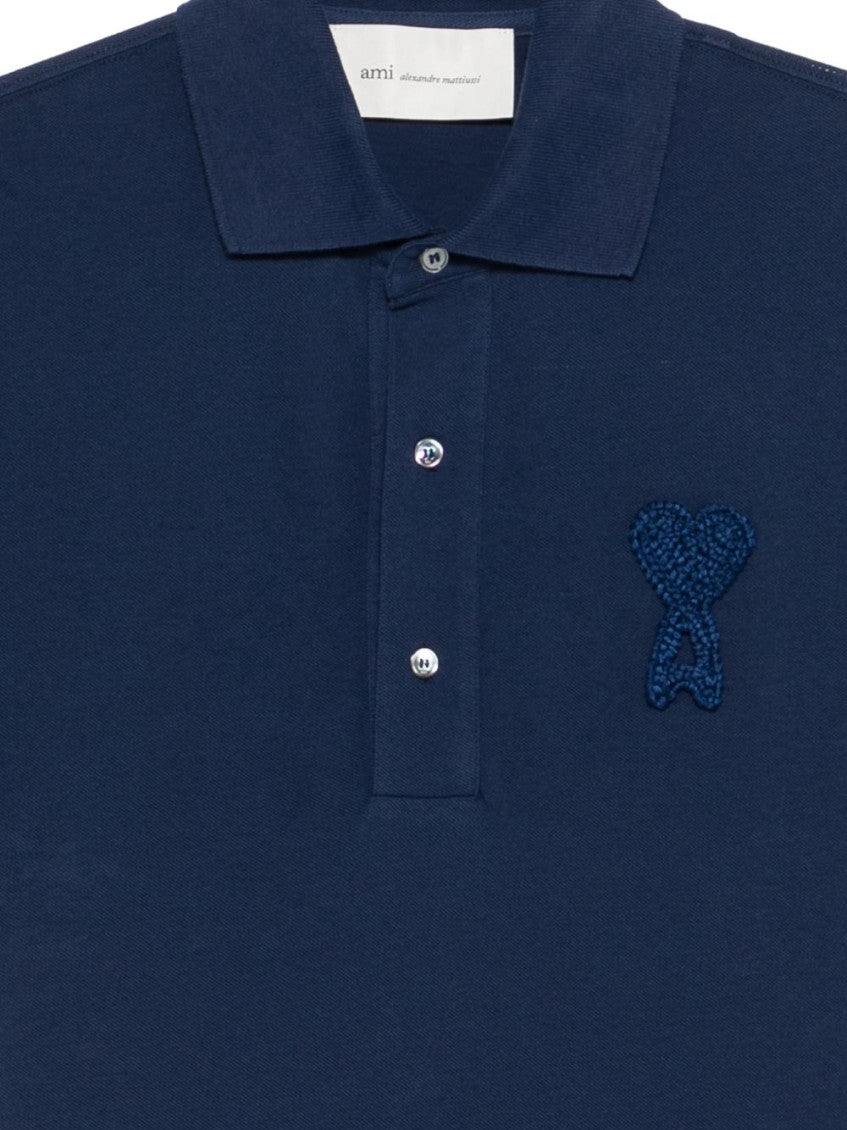 Blue Shirt Collar Logo Polo 2
