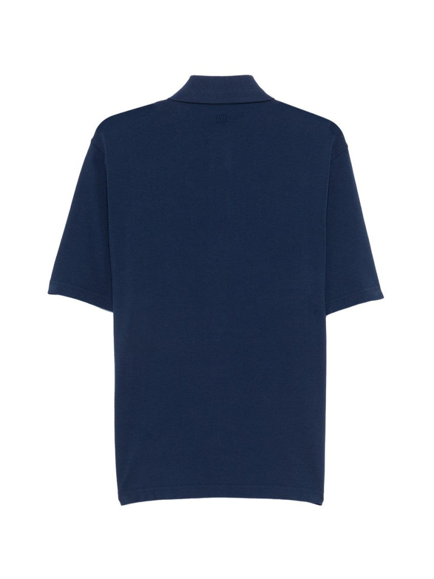 Blue Shirt Collar Logo Polo 3