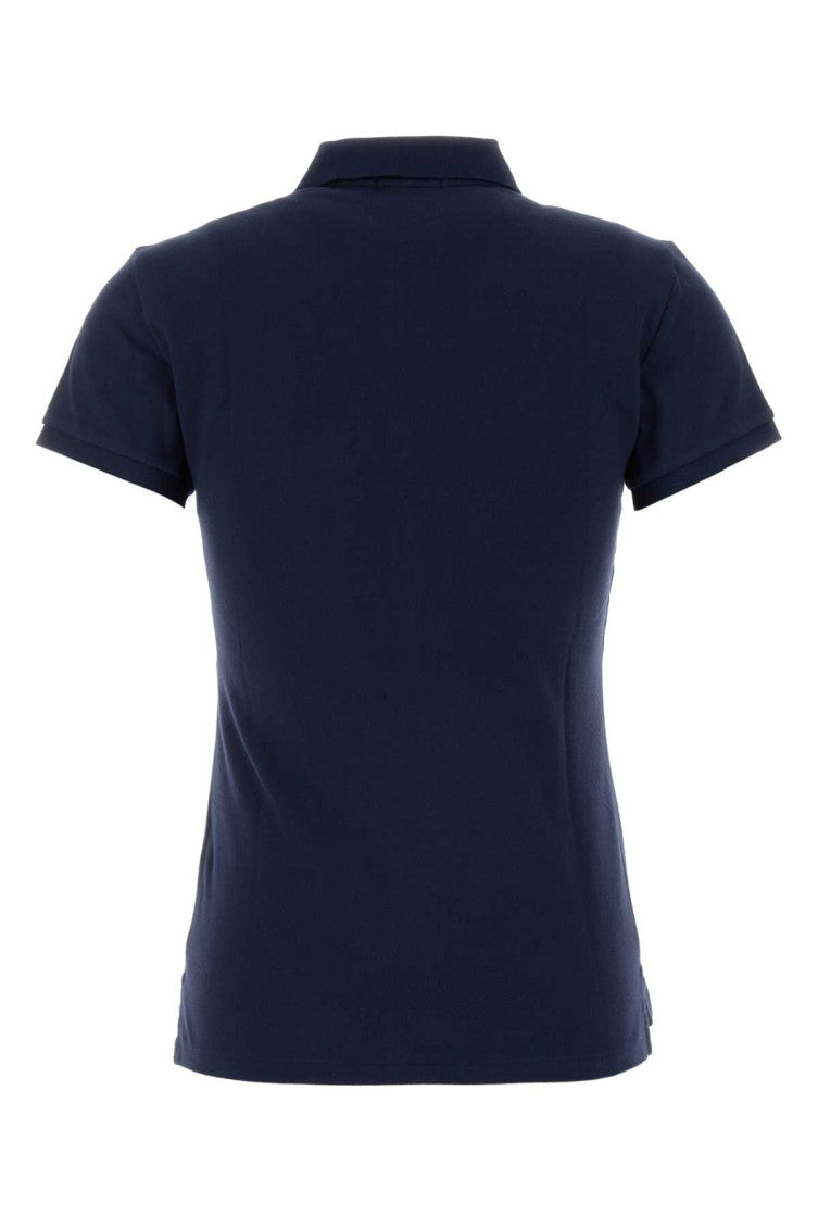 Blue Solid Shirt Collar Polo 2