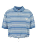 Light Blue Solid Shirt Collar Polo 1