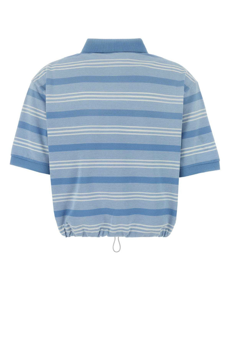 Light Blue Solid Shirt Collar Polo 2