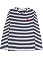 Blue Stripes Round Neck T-Shirt 1
