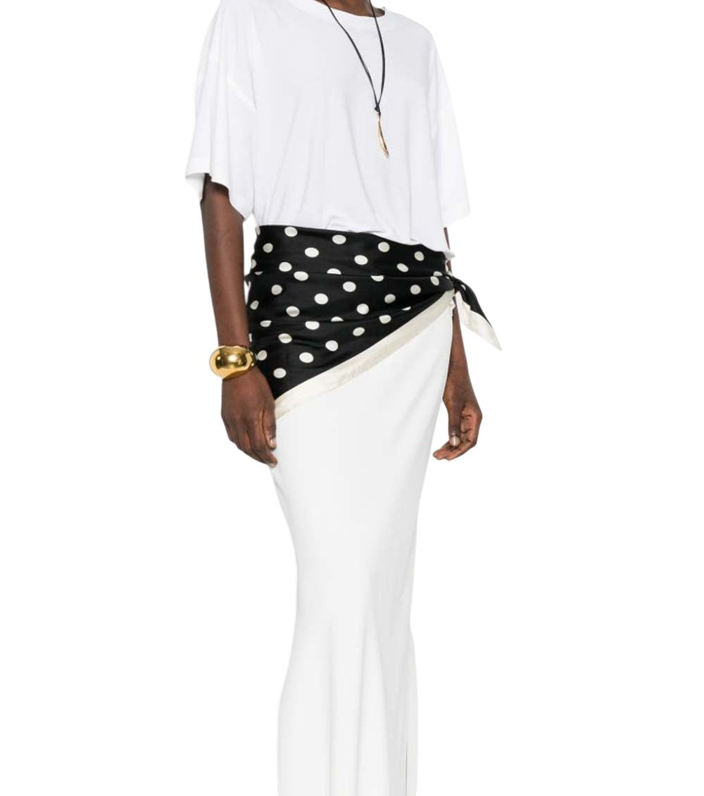 White Solid Round Neck T-Shirt 2
