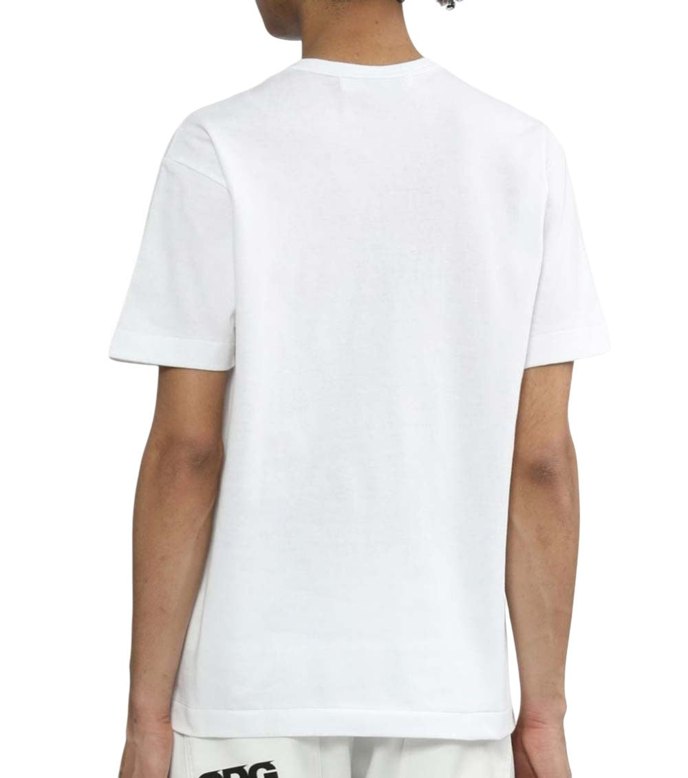 White Graphic Crew Neck T-Shirt 5