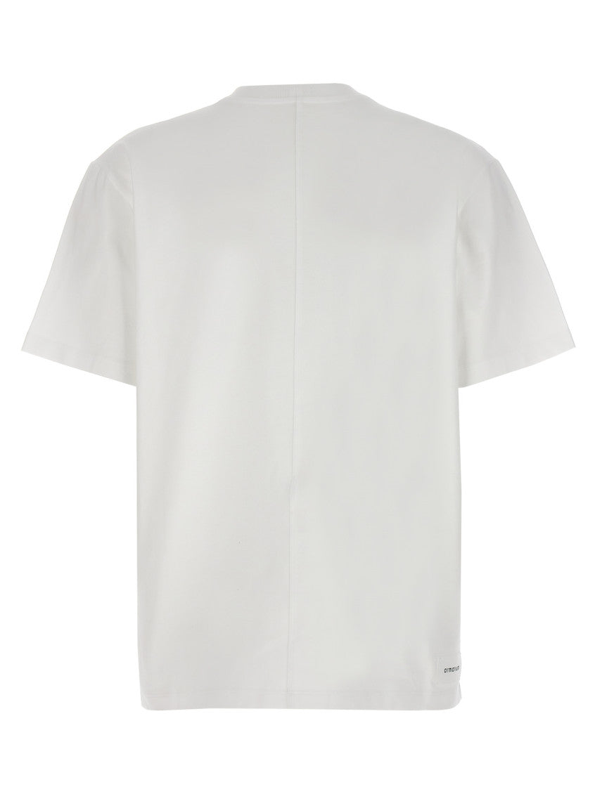 White Solid Crew Neck T-Shirt 2