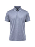 Blue Solid Shirt Collar Polo 1