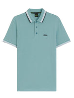 Blue Solid Shirt Collar Polo 1