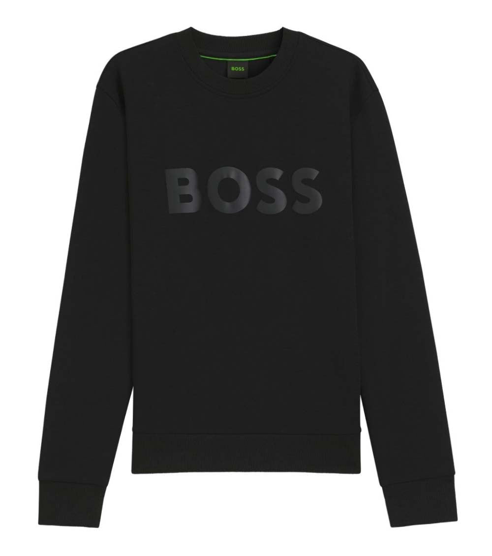 Black Logo Crew Neck Sweatshirt 1