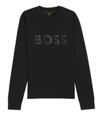 Black Logo Crew Neck Sweatshirt 1