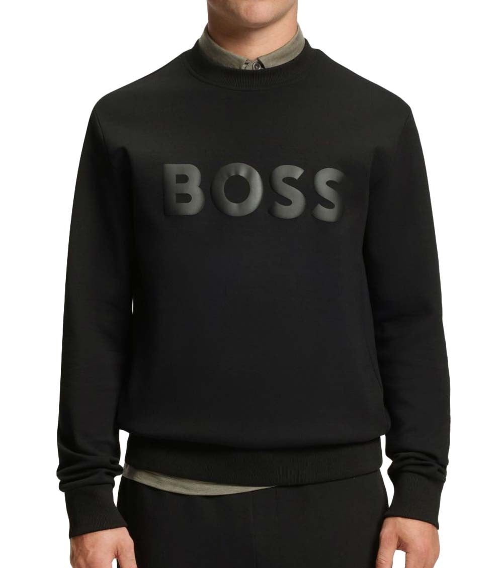 Black Logo Crew Neck Sweatshirt 2