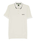 Beige Logo Shirt Collar Polo 1
