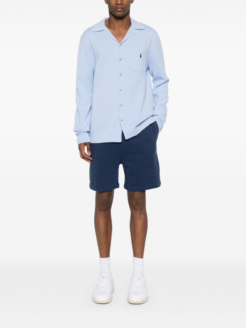 Navy Blue Bermuda with logo 5
