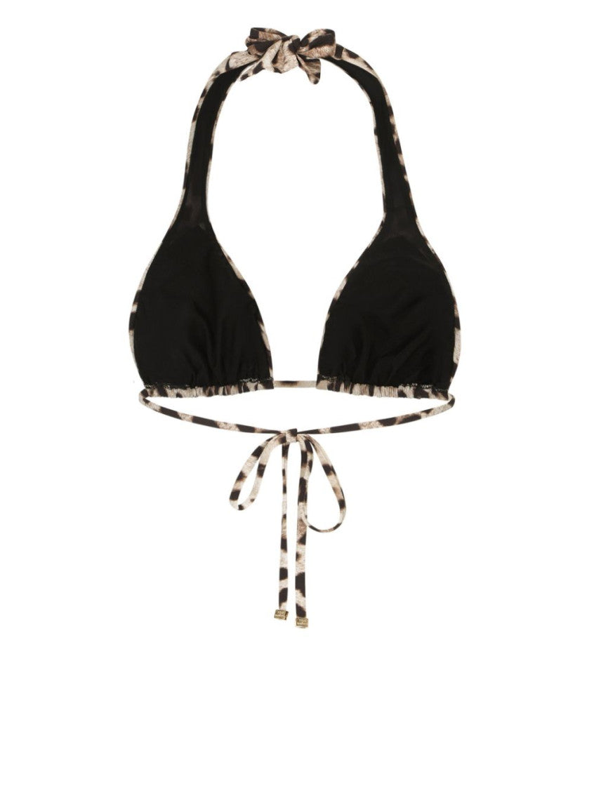 Leopard-print triangle bikini top 3