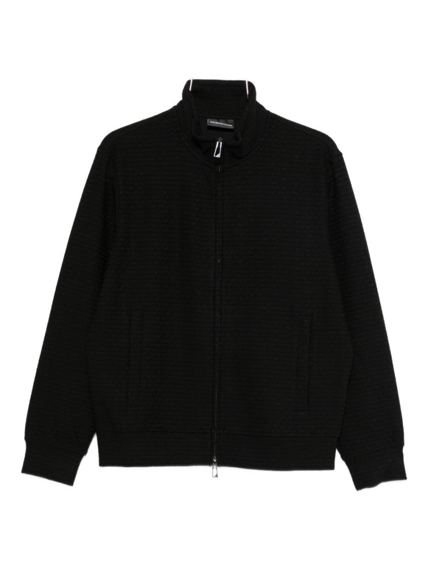 Black Mock Collar Sweatshirt 1
