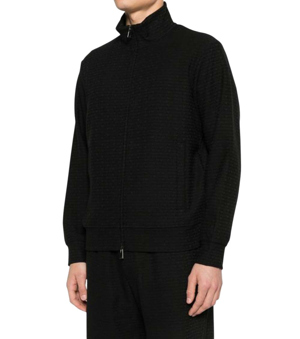 Black Mock Collar Sweatshirt 2